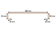 PROFENCE - Couvertine pour muret - ANTHRACITE ( L 2200 x l 280 mm )